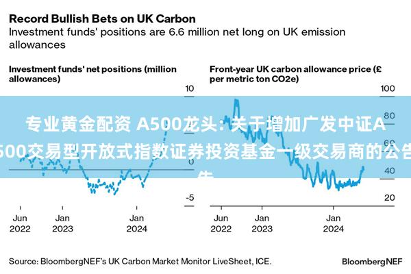 专业黄金配资 A500龙头: 关于增加广发中证A500交易型开放式指数证券投资基金一级交易商的公告