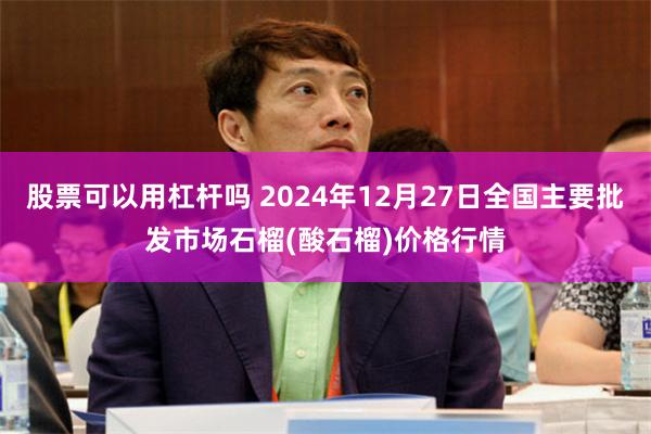 股票可以用杠杆吗 2024年12月27日全国主要批发市场石榴(酸石榴)价格行情