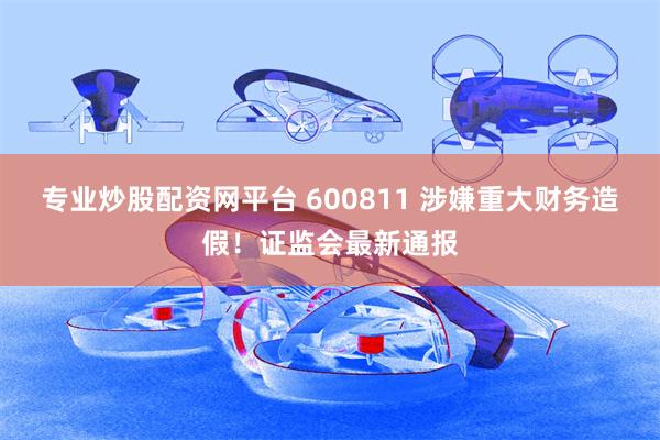 专业炒股配资网平台 600811 涉嫌重大财务造假！证监会最新通报